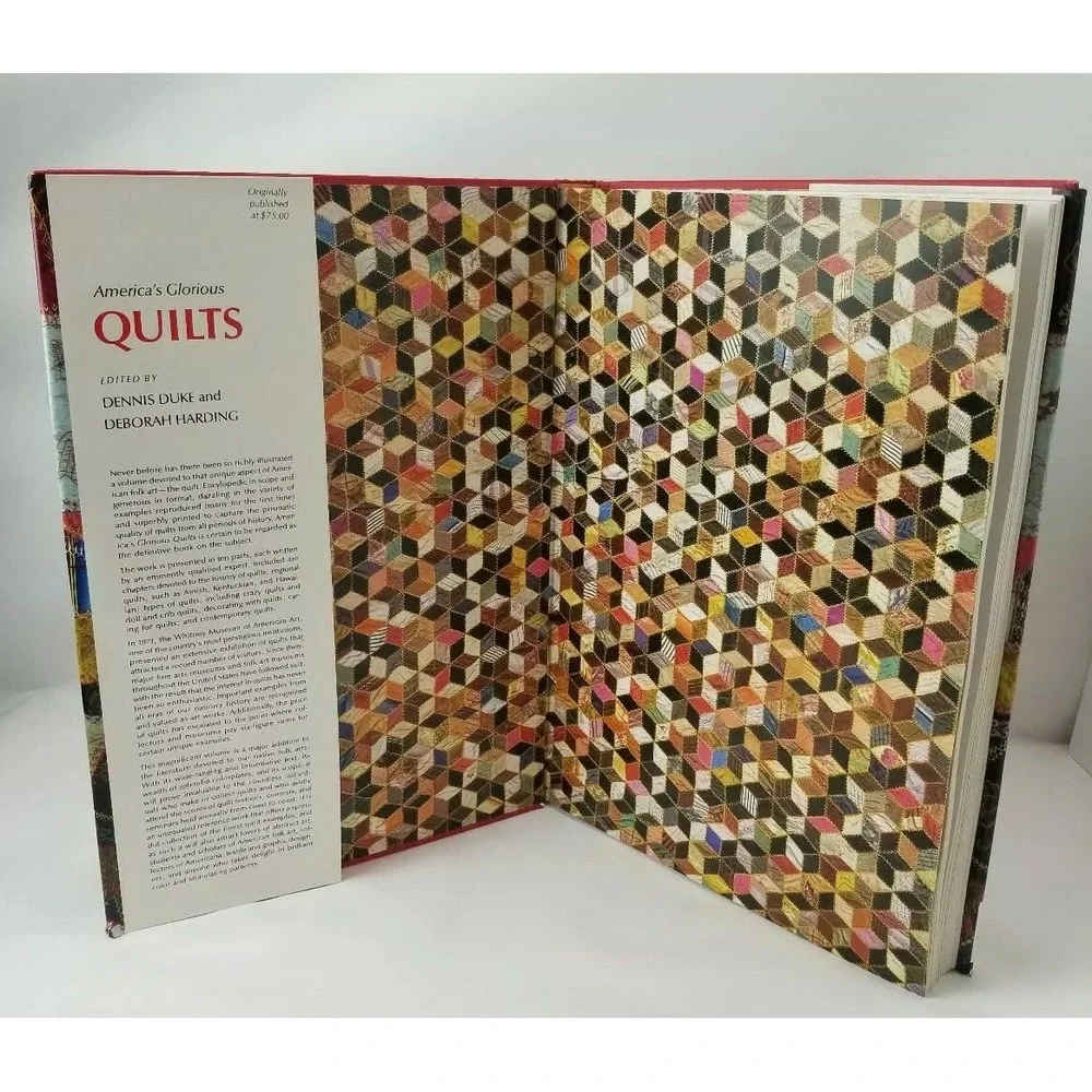 Vintage Americas Glorious Quilts 1987 Hardcover Book Dennis Duke Deborah Harding